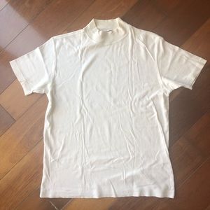 Women’s Charter Club White Mock Neck Top